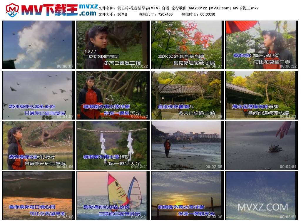 黄乙玲-花蕊望早春(MTV)_台语_流行歌曲_MA208122